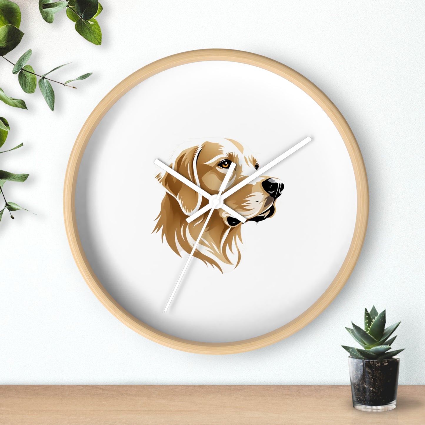 Golden Retriever Wall Clock - Perfect for Dog Lovers