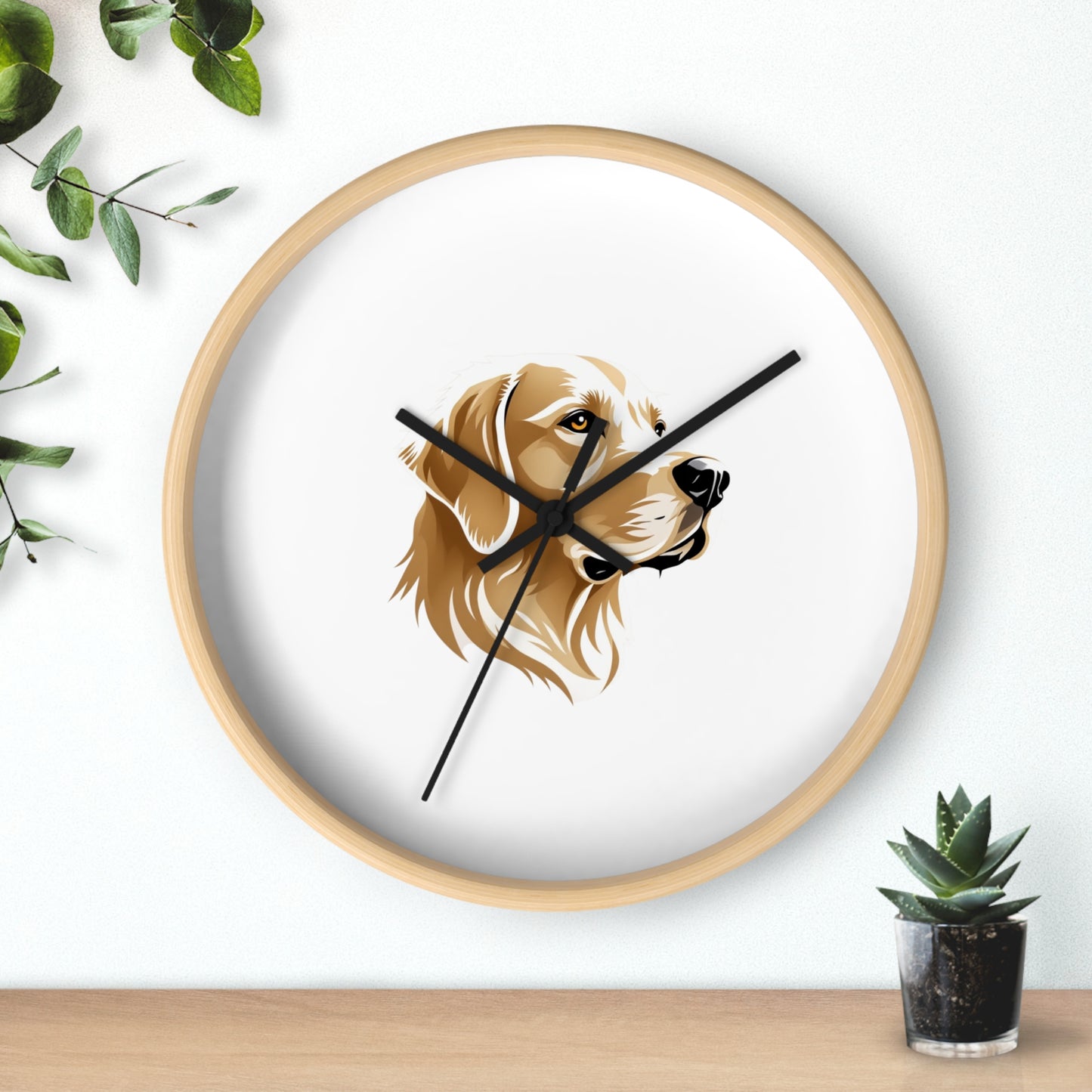 Golden Retriever Wall Clock - Perfect for Dog Lovers