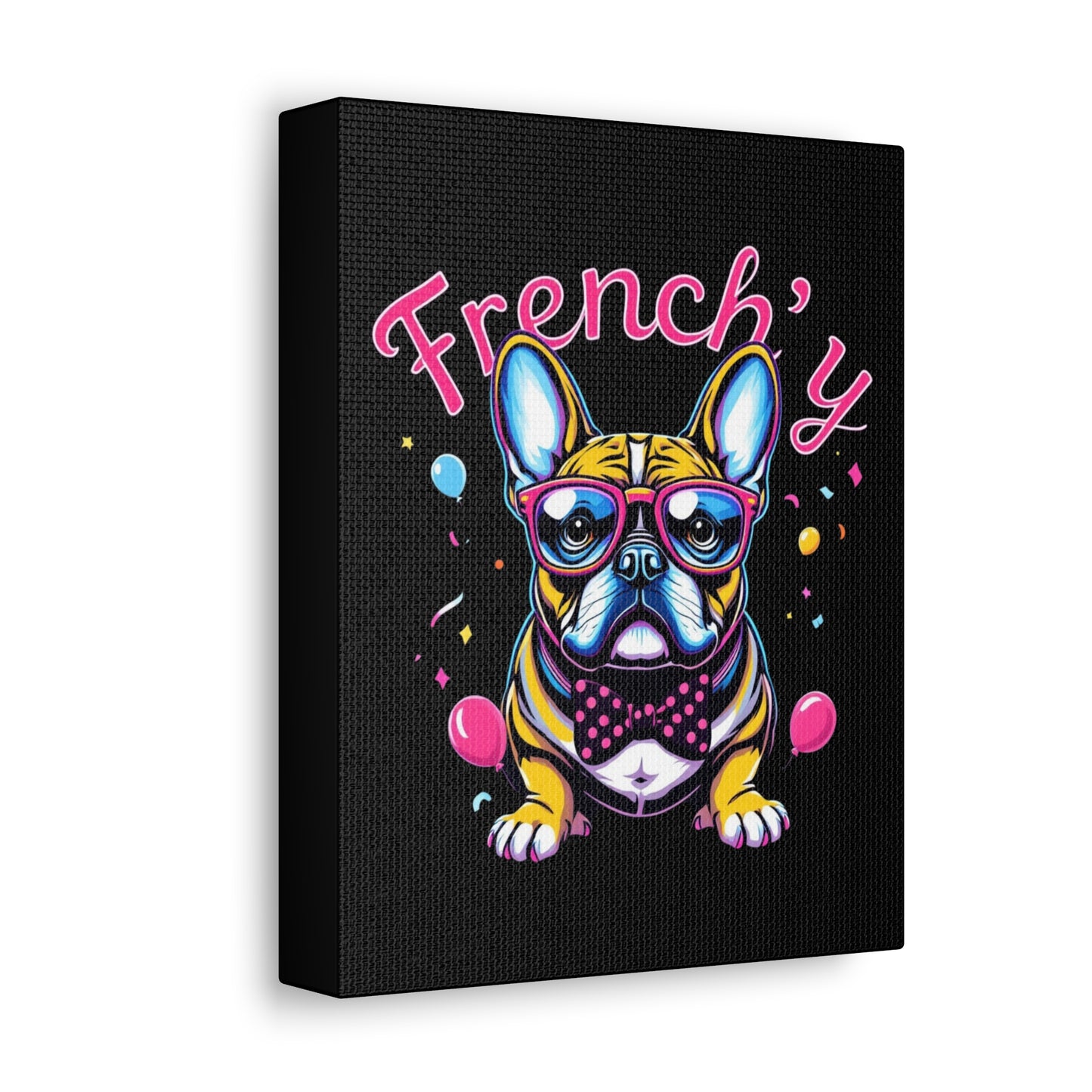 French Bulldog Canvas Art - Quirky Pet Decor for Dog Lovers