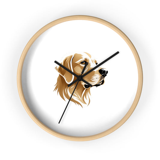 Golden Retriever Wall Clock - Perfect for Dog Lovers