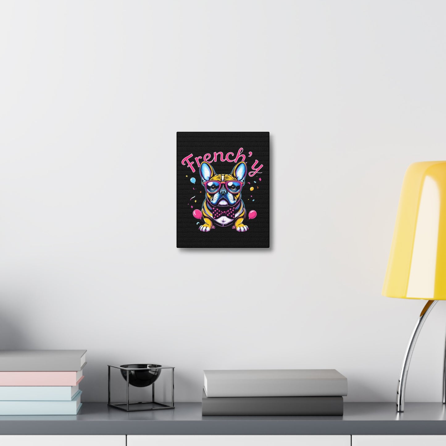 French Bulldog Canvas Art - Quirky Pet Decor for Dog Lovers