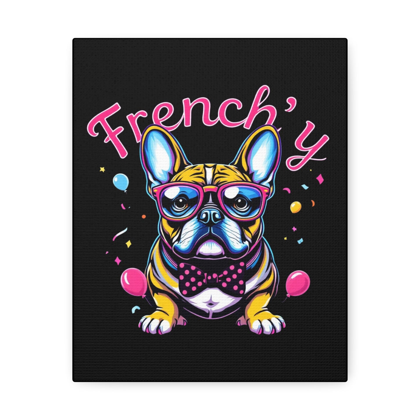 French Bulldog Canvas Art - Quirky Pet Decor for Dog Lovers